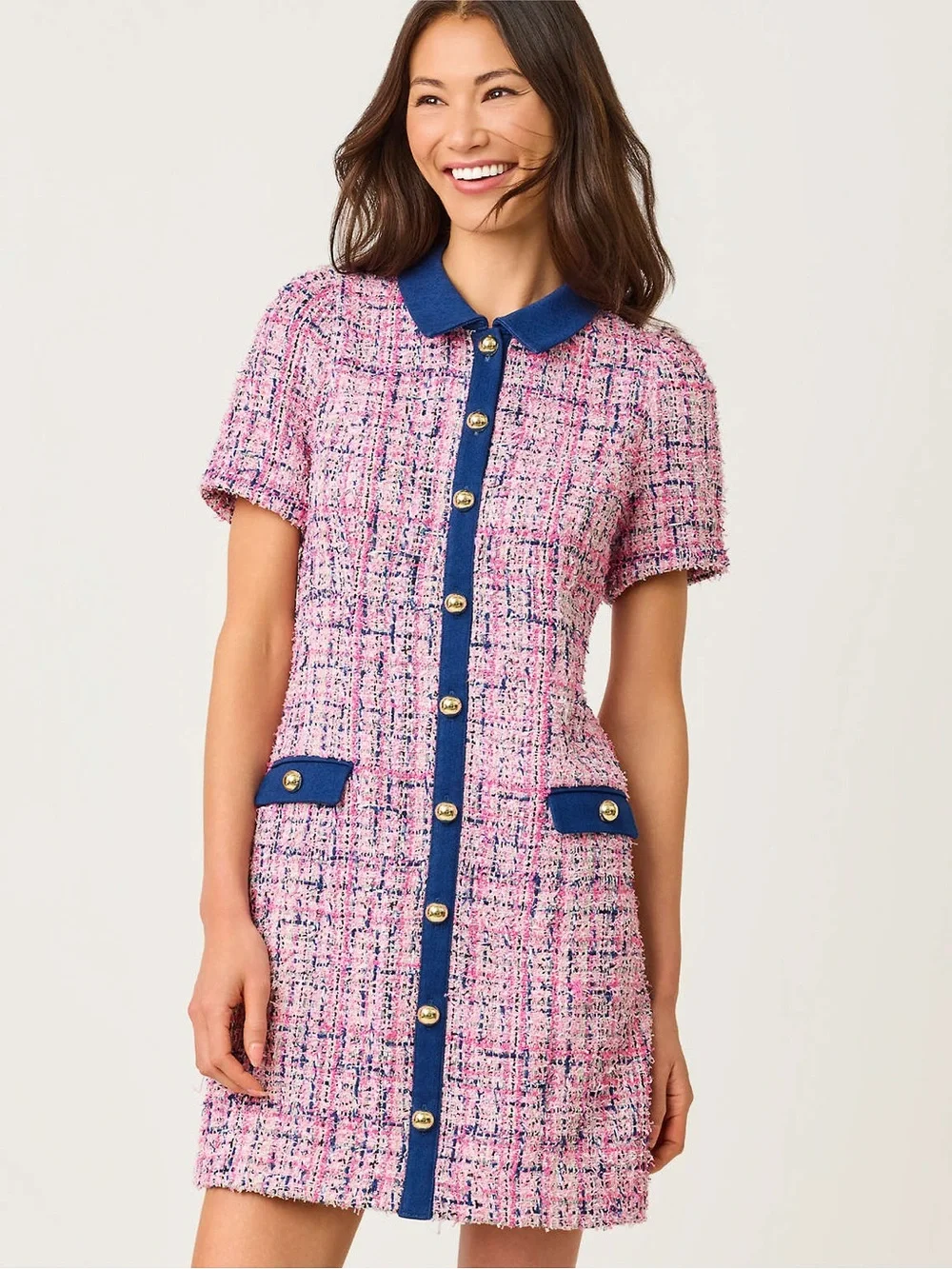 Lilly Pulitzer Aaryn Boucle Shift Dress Women's Size 8 New Short Sleeve Lined - Picture 1 of 16
